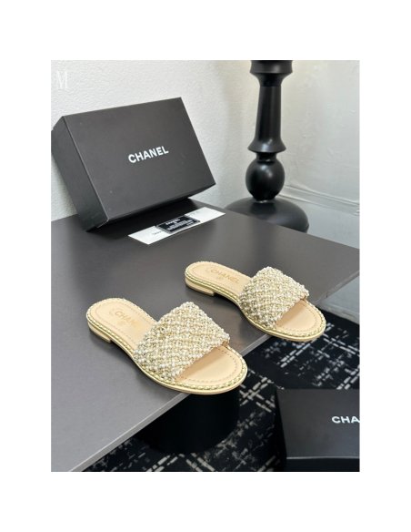 Chanel Slippers 036,Chanel Slippers,Slides Slippers,More Brands