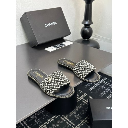 Chanel Slippers 037,Chanel Slippers,Slides Slippers,More Brands