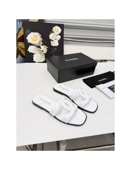 Chanel Slippers 133,Chanel Slippers,Slides Slippers,More Brands