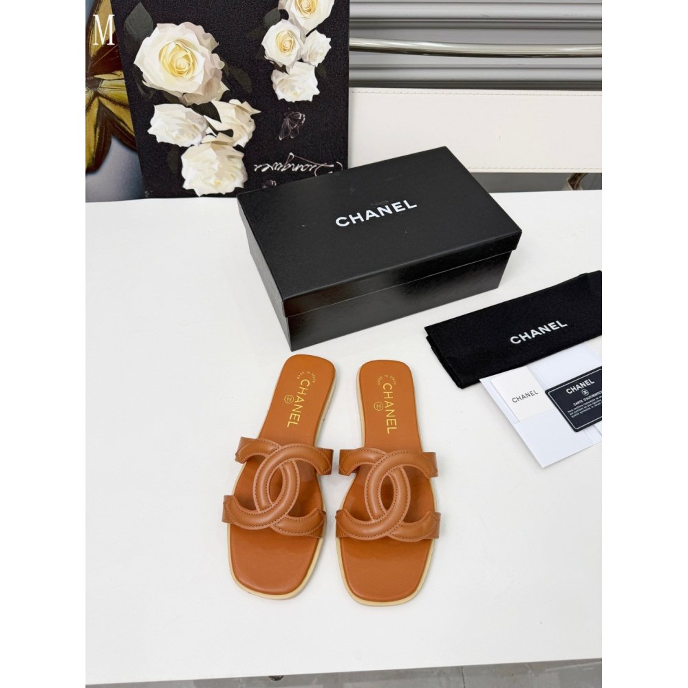 Chanel Slippers 134,Chanel Slippers,Slides Slippers,More Brands