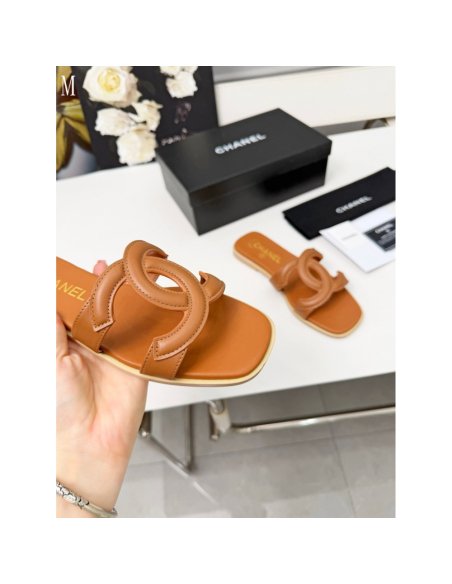 Chanel Slippers 134,Chanel Slippers,Slides Slippers,More Brands