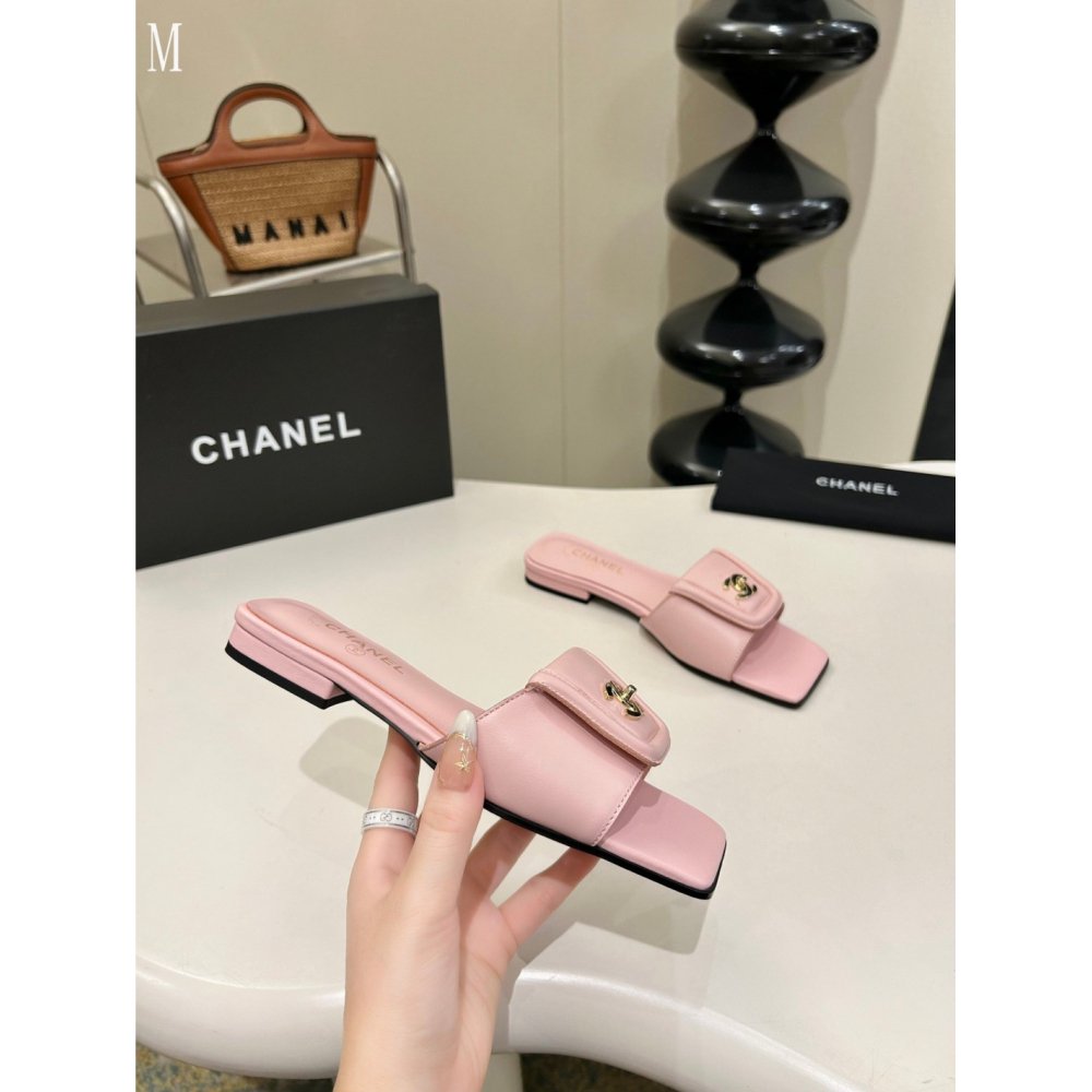 Chanel Slippers 157,Chanel Slippers,Slides Slippers,More Brands