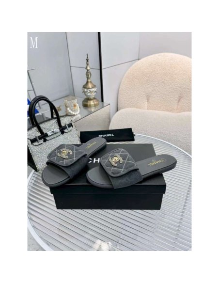 Chanel Slippers 192,Chanel Slippers,Slides Slippers,More Brands