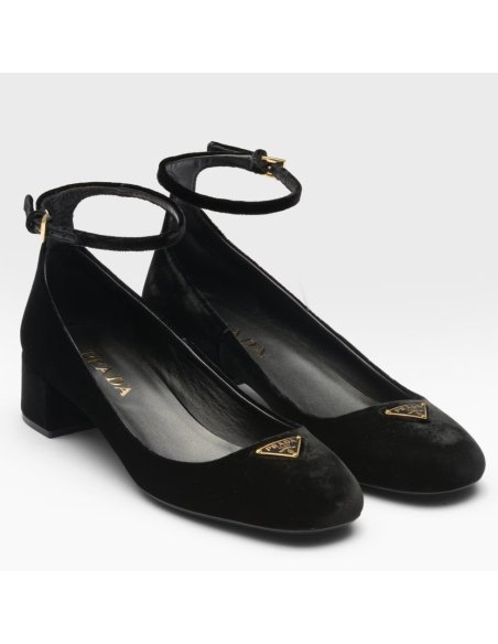 Cheap Reps Prada Pumps 35mm in Black Velvet