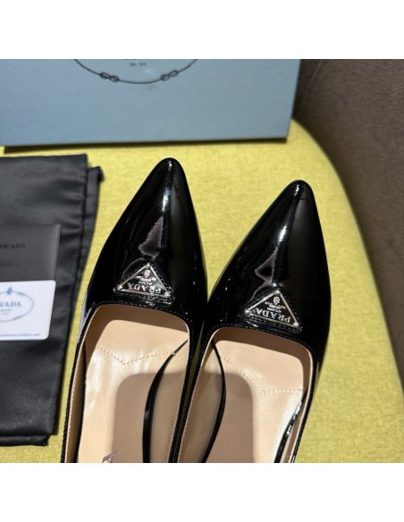 Cheap Reps Prada Pumps 55mm in Black Patent Leather