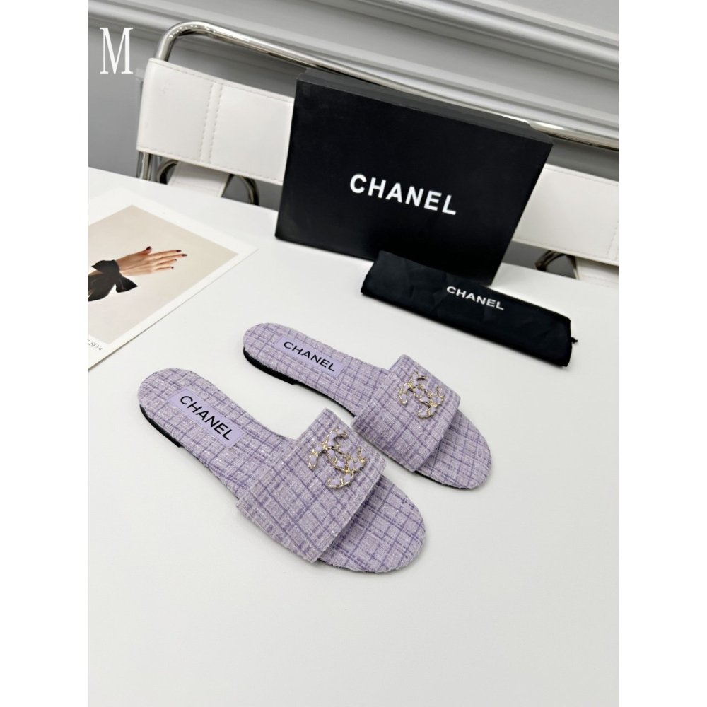 Chanel Slippers 114,Chanel Slippers,Slides Slippers,More Brands