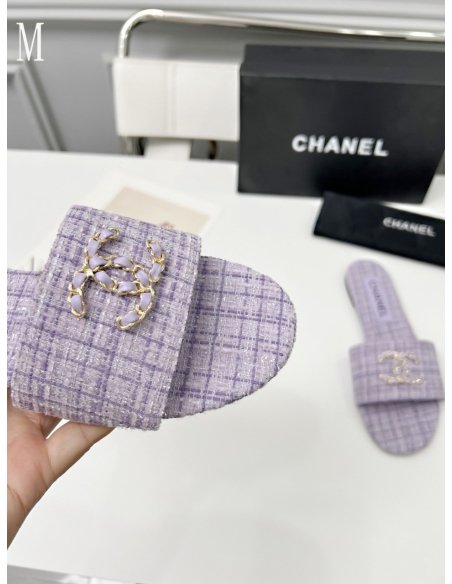 Chanel Slippers 114,Chanel Slippers,Slides Slippers,More Brands