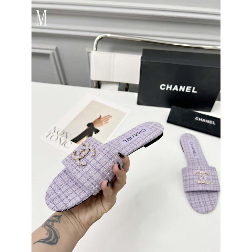 Chanel Slippers 114,Chanel Slippers,Slides Slippers,More Brands