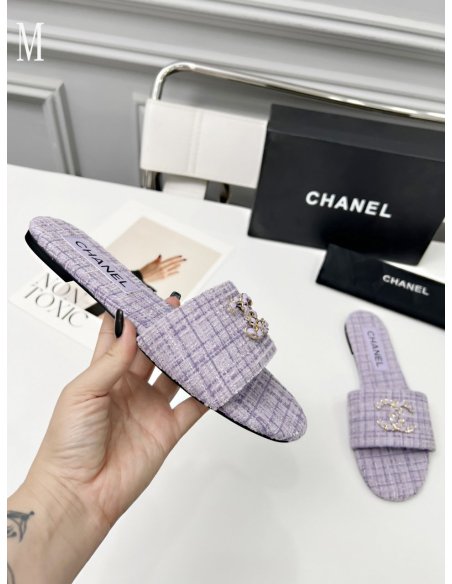 Chanel Slippers 114,Chanel Slippers,Slides Slippers,More Brands