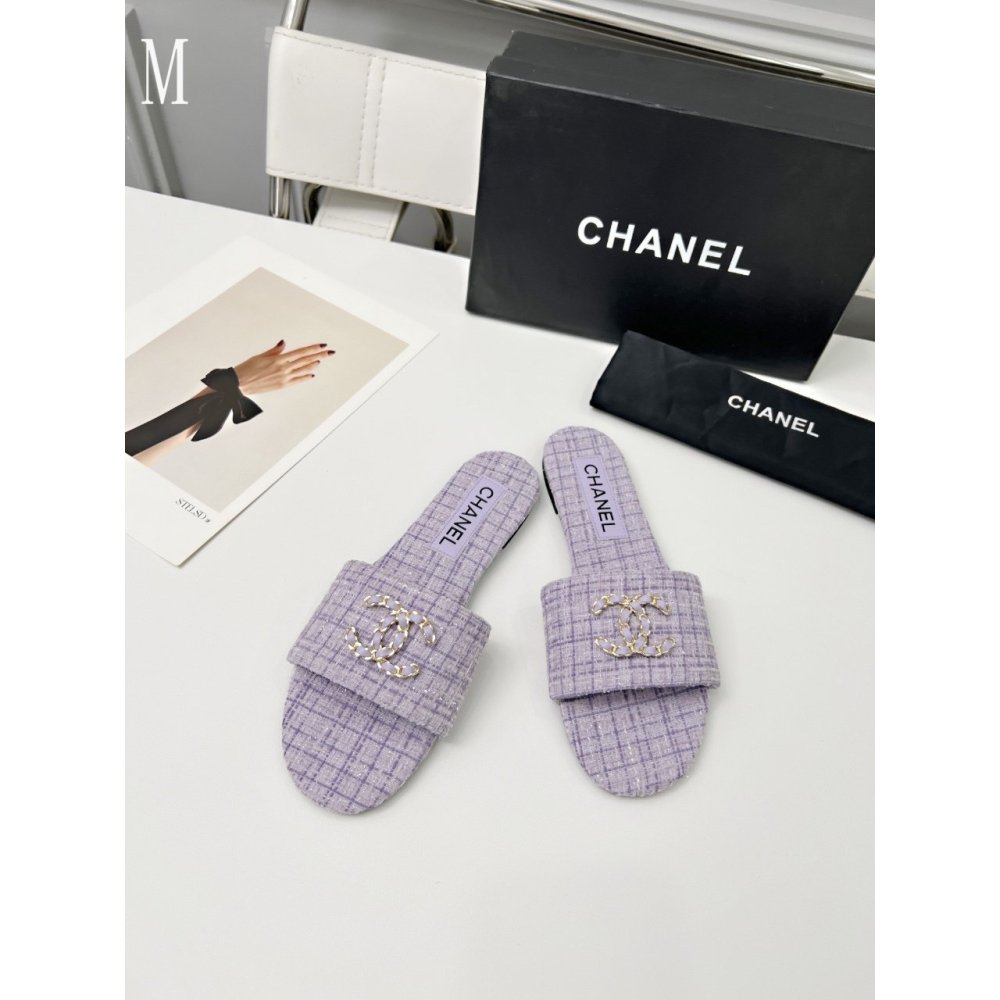 Chanel Slippers 114,Chanel Slippers,Slides Slippers,More Brands