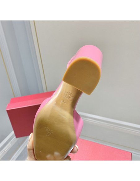 Cheap Reps Valentino One Stud Pumps 90mm In Pink Patent Leather