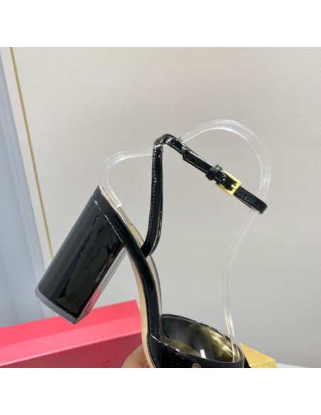 Cheap Reps Valentino One Stud Pumps 90mm In Black Patent Leather