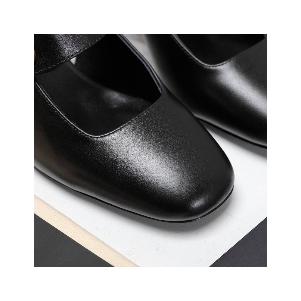 Cheap Reps Valentino VLogo Locker Mary-Jane Slingback Pumps 60mm in Black Calfskin