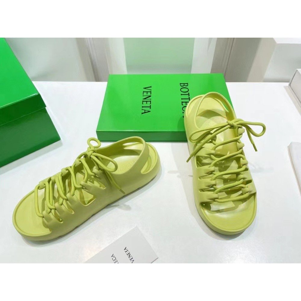 Cheap Reps Bottega Veneta Jelly Sandals In Seagrass Rubber