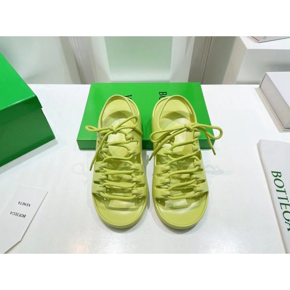 Cheap Reps Bottega Veneta Jelly Sandals In Seagrass Rubber