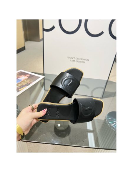 Cheap Reps Christian Louboutin CL Mules in Black Leather
