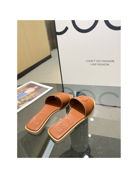 Cheap Reps Christian Louboutin CL Mules in Brown Leather