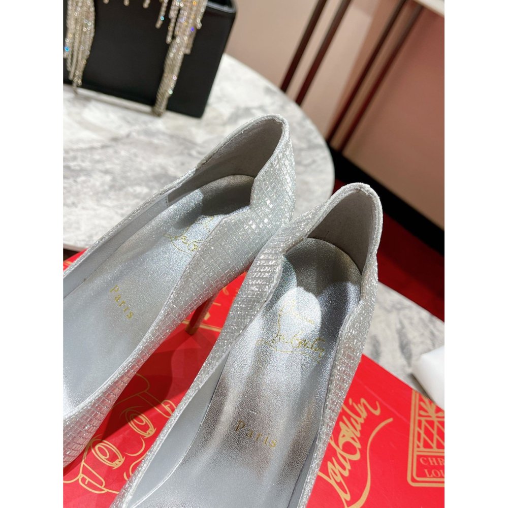 Cheap Reps Christian Louboutin Hot Chick 100mm Pumps In Sequin Fabric
