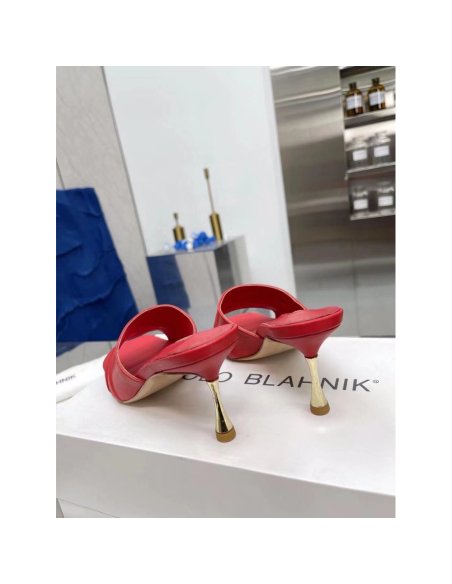 Cheap Reps Manolo Blahnik Picoux 70mm Sandals In Red Lambskin