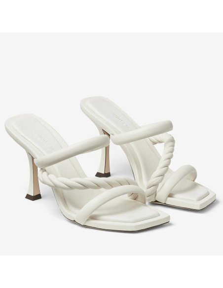 Cheap Reps Jimmy Choo Diosa 90 Sandals In White Nappa Leather