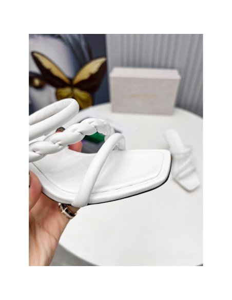 Cheap Reps Jimmy Choo Diosa 90 Sandals In White Nappa Leather