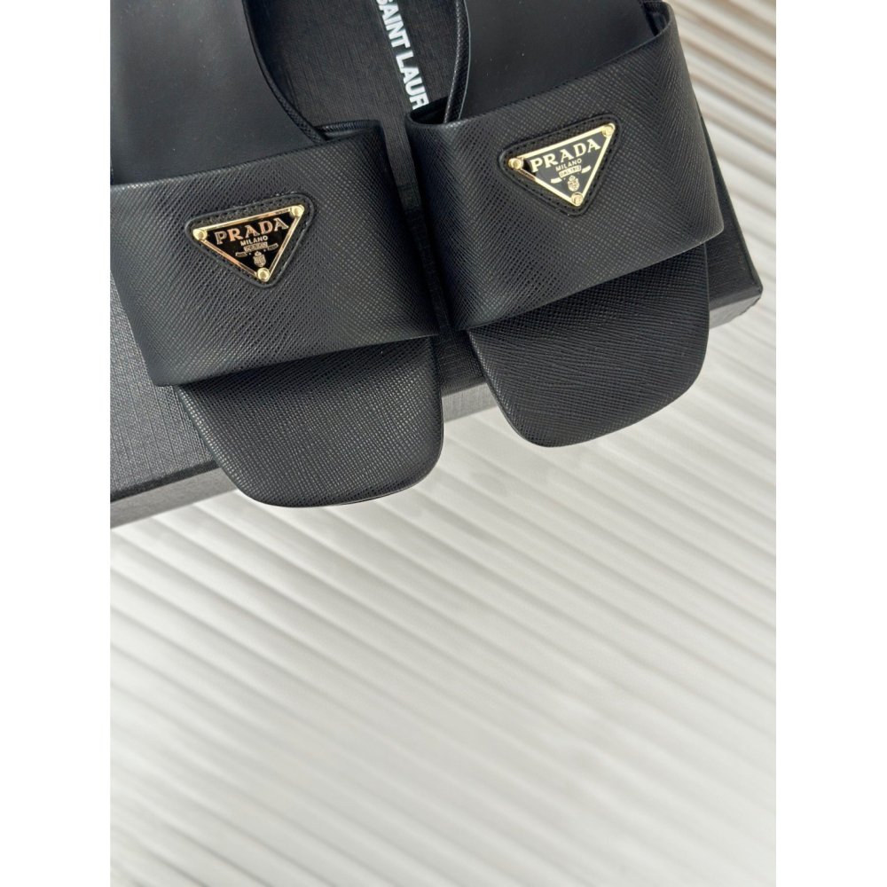 Cheap Reps Prada Heeled Sandals 35mm in Black Saff