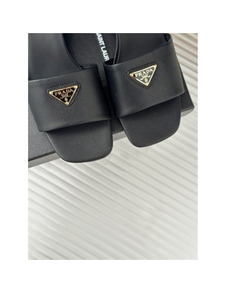 Cheap Reps Prada Heeled Sandals 35mm in Black Saff