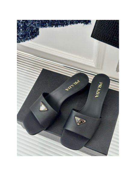 Cheap Reps Prada Heeled Sandals 35mm in Black Saff