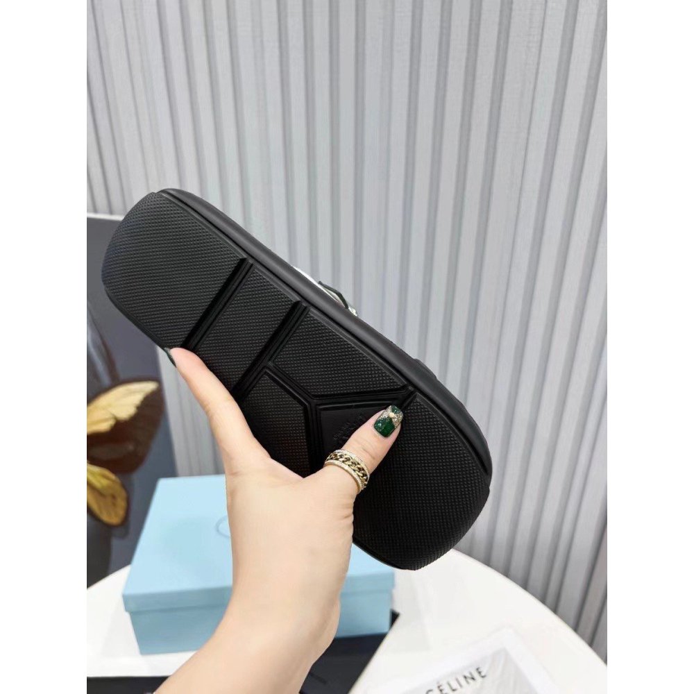 Cheap Reps Prada Double-strap Sandals In White Leather