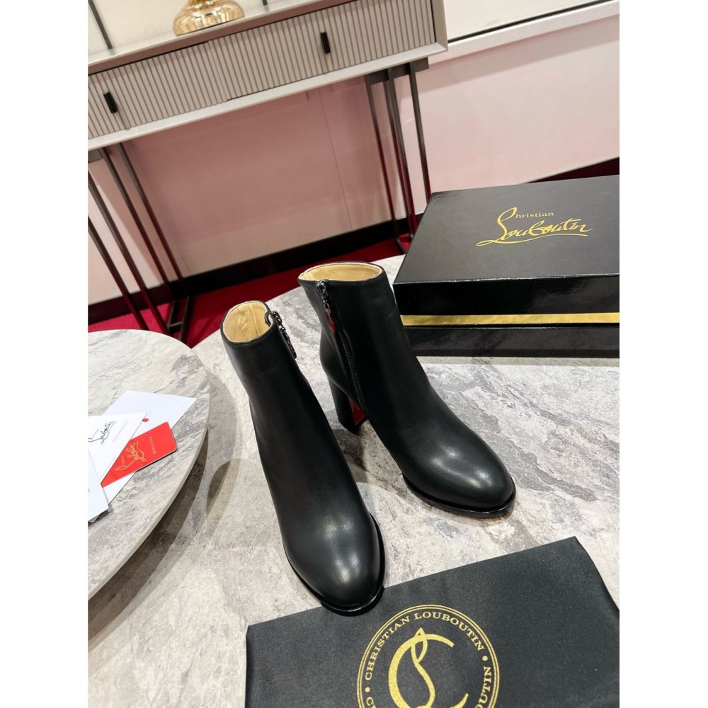 Cheap Reps Christian Louboutin Adoxa 70mm Ankle Boots in Black Leather
