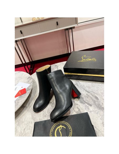 Cheap Reps Christian Louboutin Adoxa 70mm Ankle Boots in Black Leather