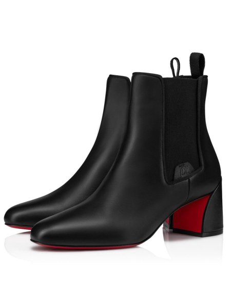 Cheap Reps Christian Louboutin Turelastic 55mm Ankle Boots in Black Leather