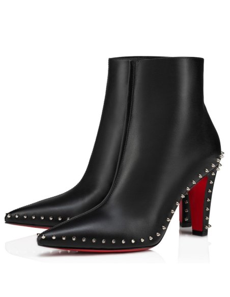 Cheap Reps Christian Louboutin Vidura Ankle Boots 85mm in Black Leather
