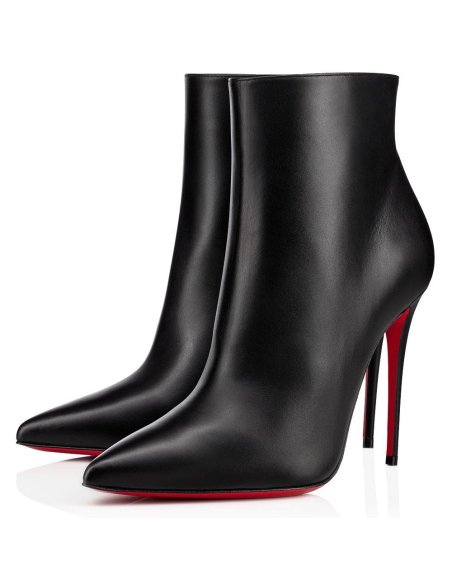 Cheap Reps Christian Louboutin So Kate Booty 100MM In Black Leather