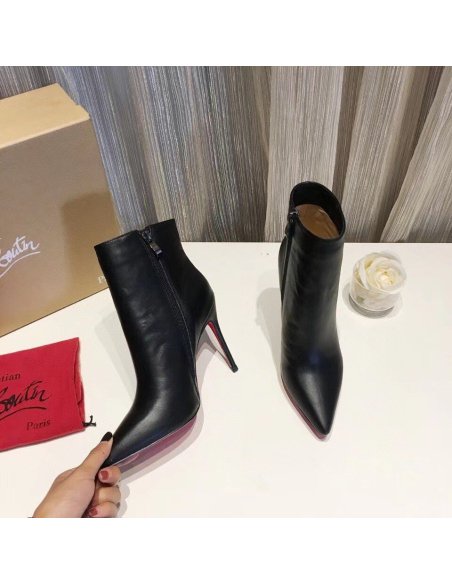 Cheap Reps Christian Louboutin So Kate Booty 100MM In Black Leather