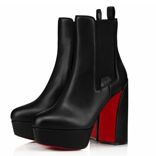 Cheap Reps Christian Louboutin Movidastic 130mm Ankle Boot In Black Calfskin