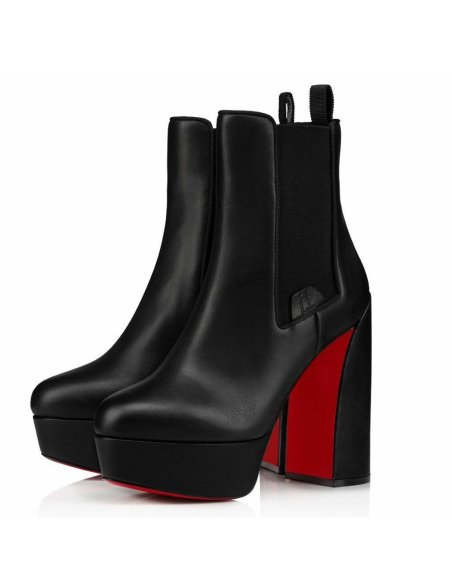 Cheap Reps Christian Louboutin Movidastic 130mm Ankle Boot In Black Calfskin