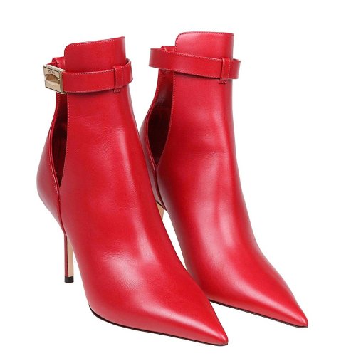 Cheap Reps Jimmy Choo Nell Ankle Boots 85mm in Red Leather