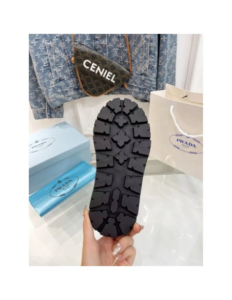 Cheap Reps Prada Booties with Shearling