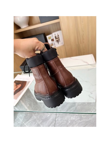 Cheap Reps Prada Chelsea Boots in Ebony Leather and Re-Nylon