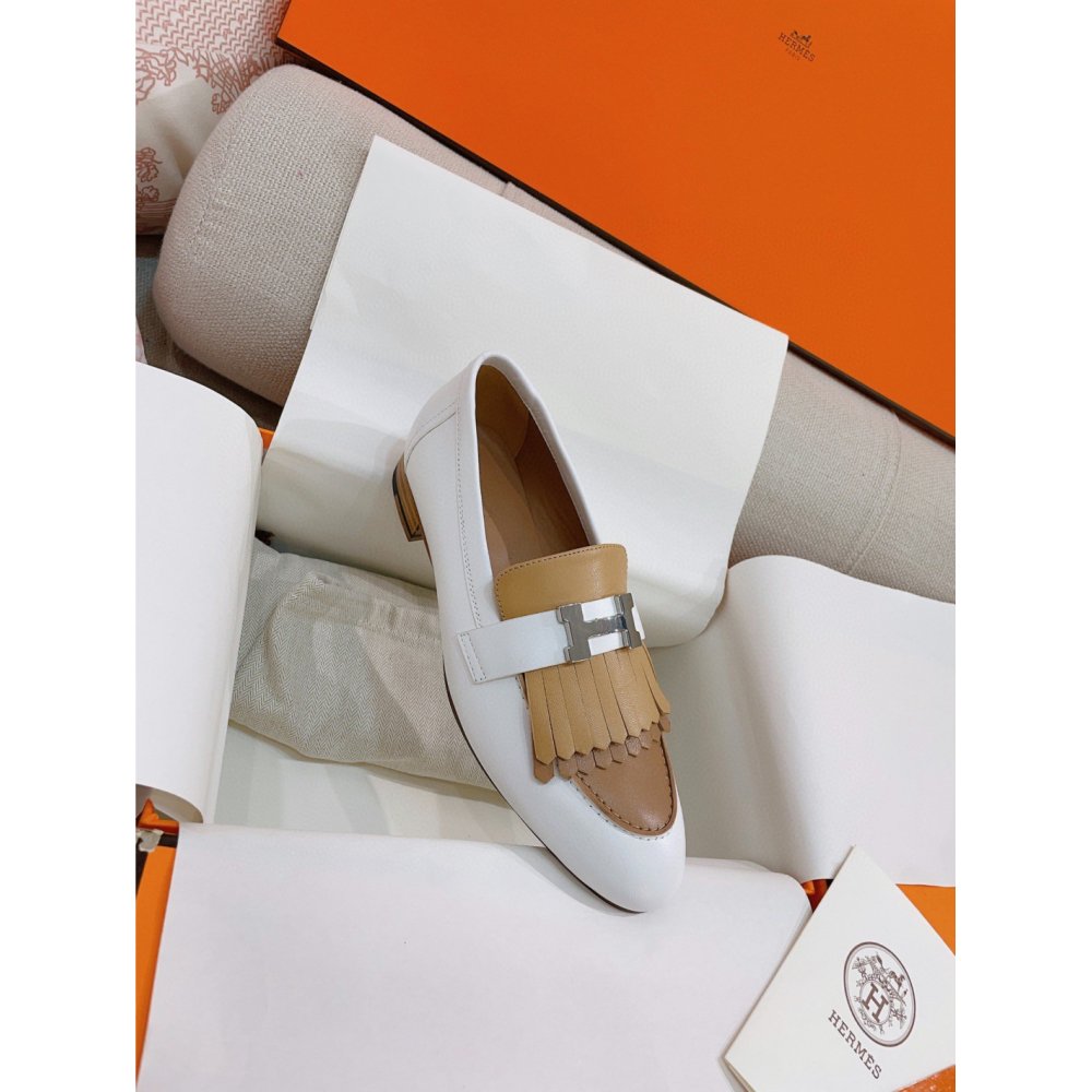 Cheap Reps Hermes Womens Royal Loafers in Multicolor Calfksin