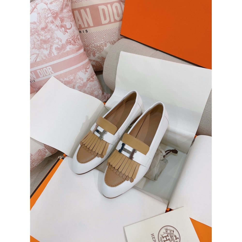 Cheap Reps Hermes Womens Royal Loafers in Multicolor Calfksin