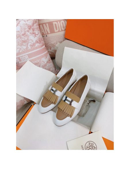 Cheap Reps Hermes Womens Royal Loafers in Multicolor Calfksin