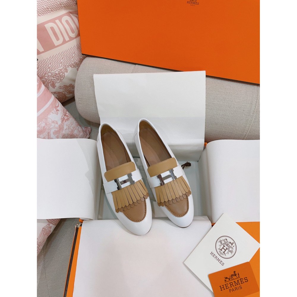 Cheap Reps Hermes Womens Royal Loafers in Multicolor Calfksin