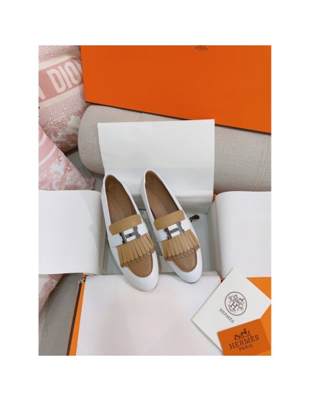 Cheap Reps Hermes Womens Royal Loafers in Multicolor Calfksin