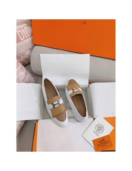 Cheap Reps Hermes Womens Royal Loafers in Multicolor Calfksin