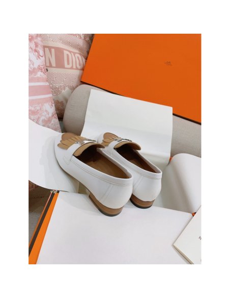 Cheap Reps Hermes Womens Royal Loafers in Multicolor Calfksin