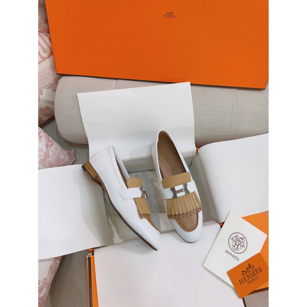 Cheap Reps Hermes Womens Royal Loafers in Multicolor Calfksin